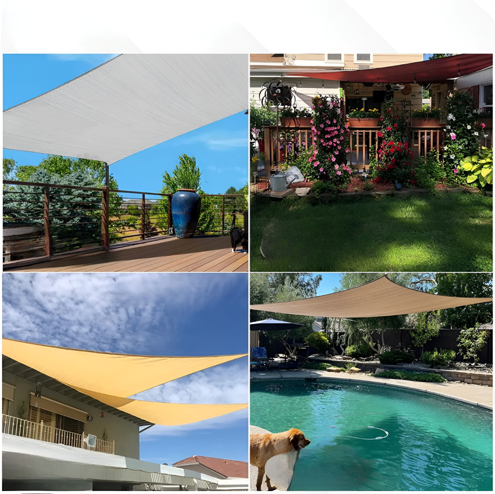 Waterproof Shade Cloth Pergola – Rainproof Cloth for Veranda and Canopy – Rectangular | Sansoti