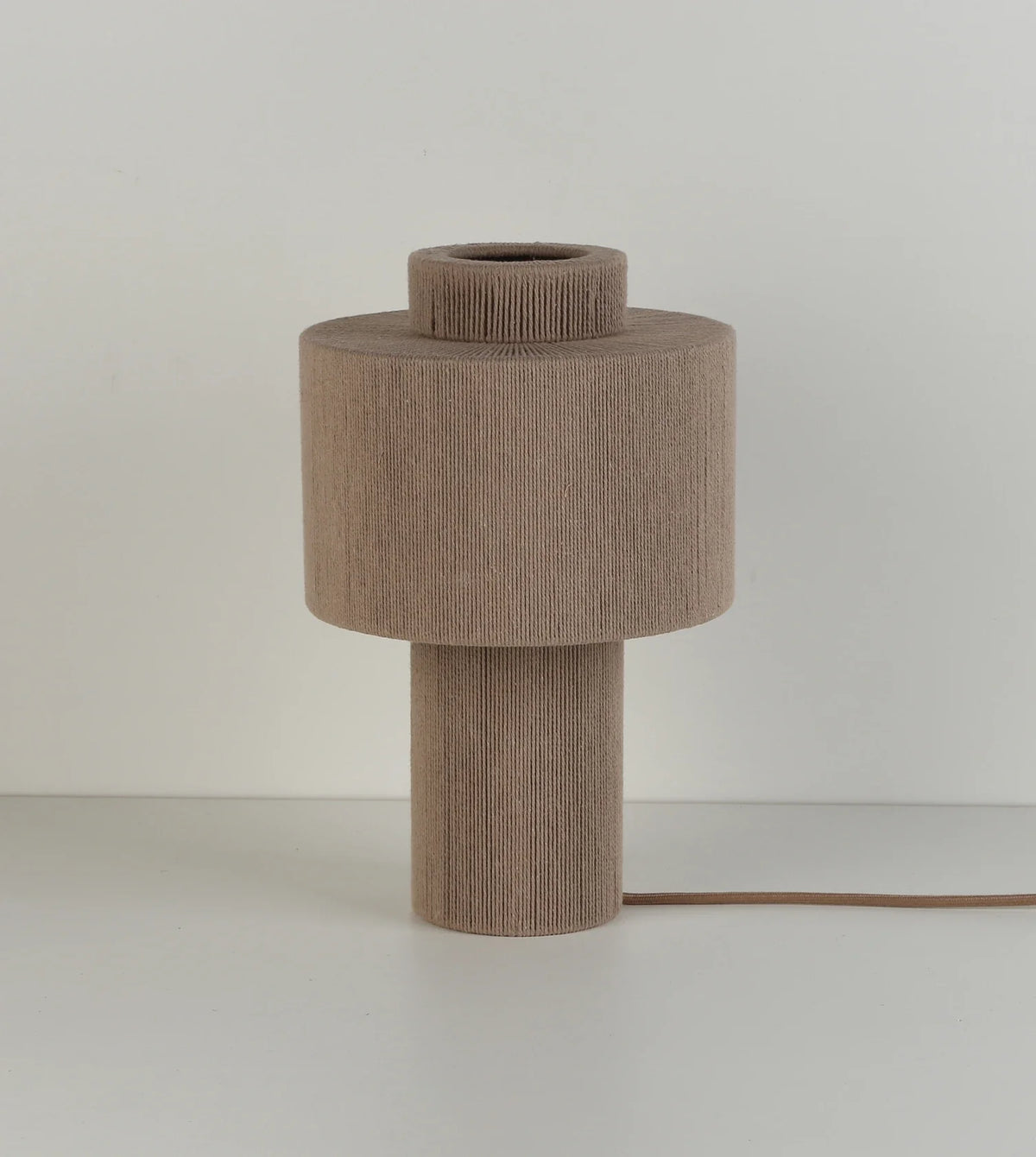 Lampa wisząca z plecionki bawełnianej, naturalny design, 25 cm, boho, nastrojowe oświetlenie | Sansoti