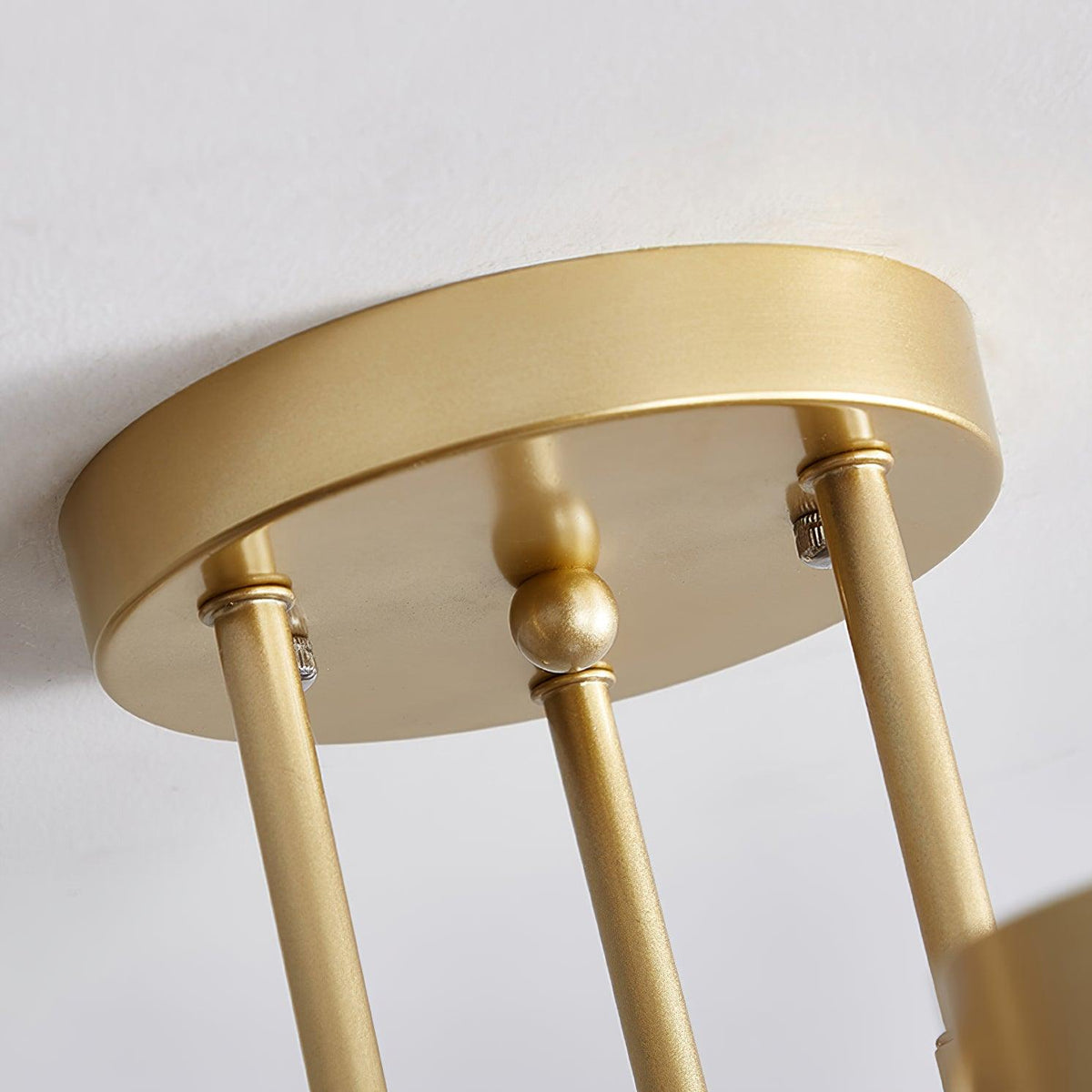 Sputnik Deckenlampe 6-Arme LED Metallrahmen Ø57cm Gold Schwarz Weiß 36W dimmbar Mid-Century Skandinavisches Esszimmer Wohnzimmer Eingang Modernes Design | Sansoti