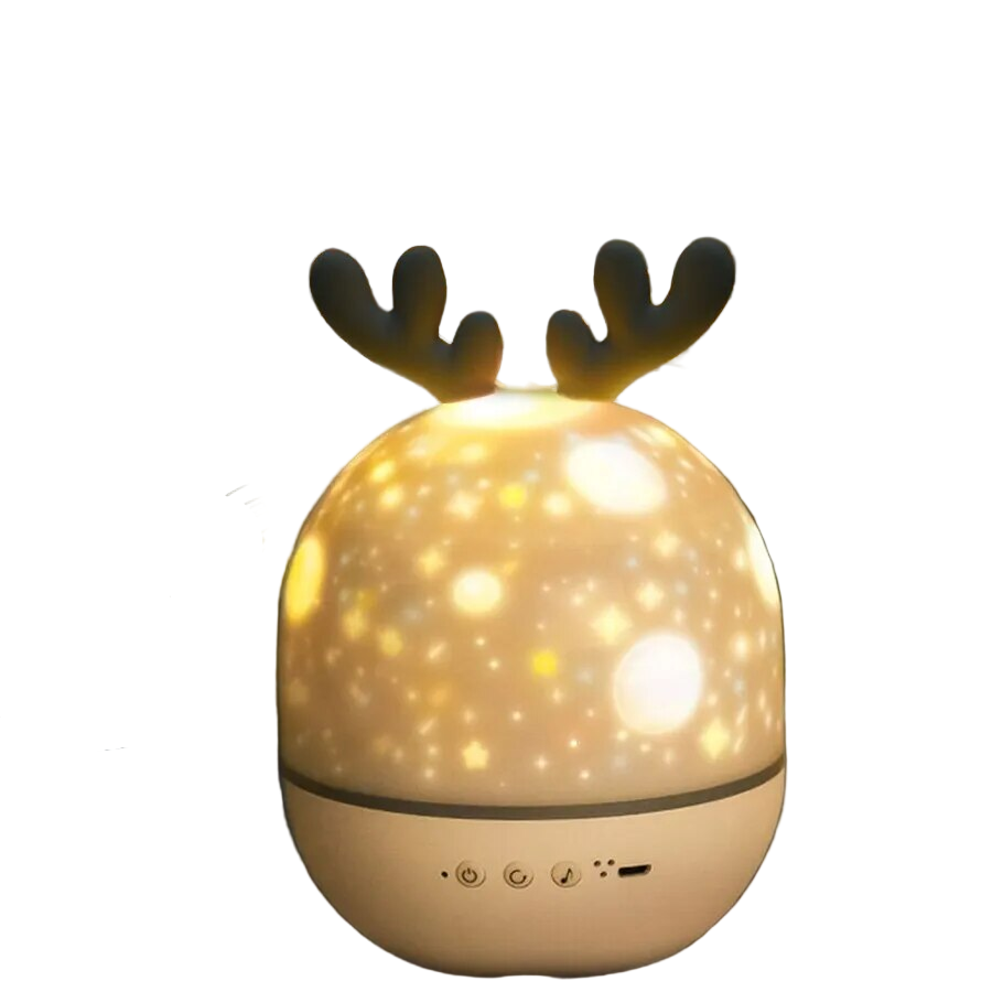 Dziecięca lampka nocna LED z projekcją gwiaździstego nieba, ciepłe białe światło, obrót, ładowanie USB, dekoracja sypialni i nastrojowe oświetlenie | Sansoti