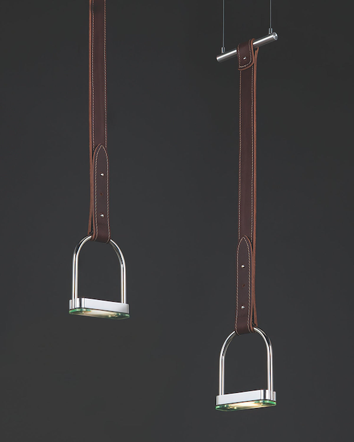 Hängeleuchten mit Lederriemen Industrielles Design Rustikales Metall Nickel für Esszimmer Kücheninsel | Sansoti