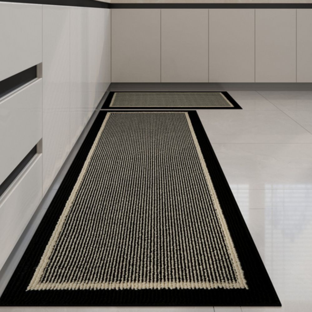 Küchenmatte Elegante Struktur Rutschfest Komfort Textil Polypropylen Beige Braun Grau Anwendungen Küche Flur Waschküche | Sansoti