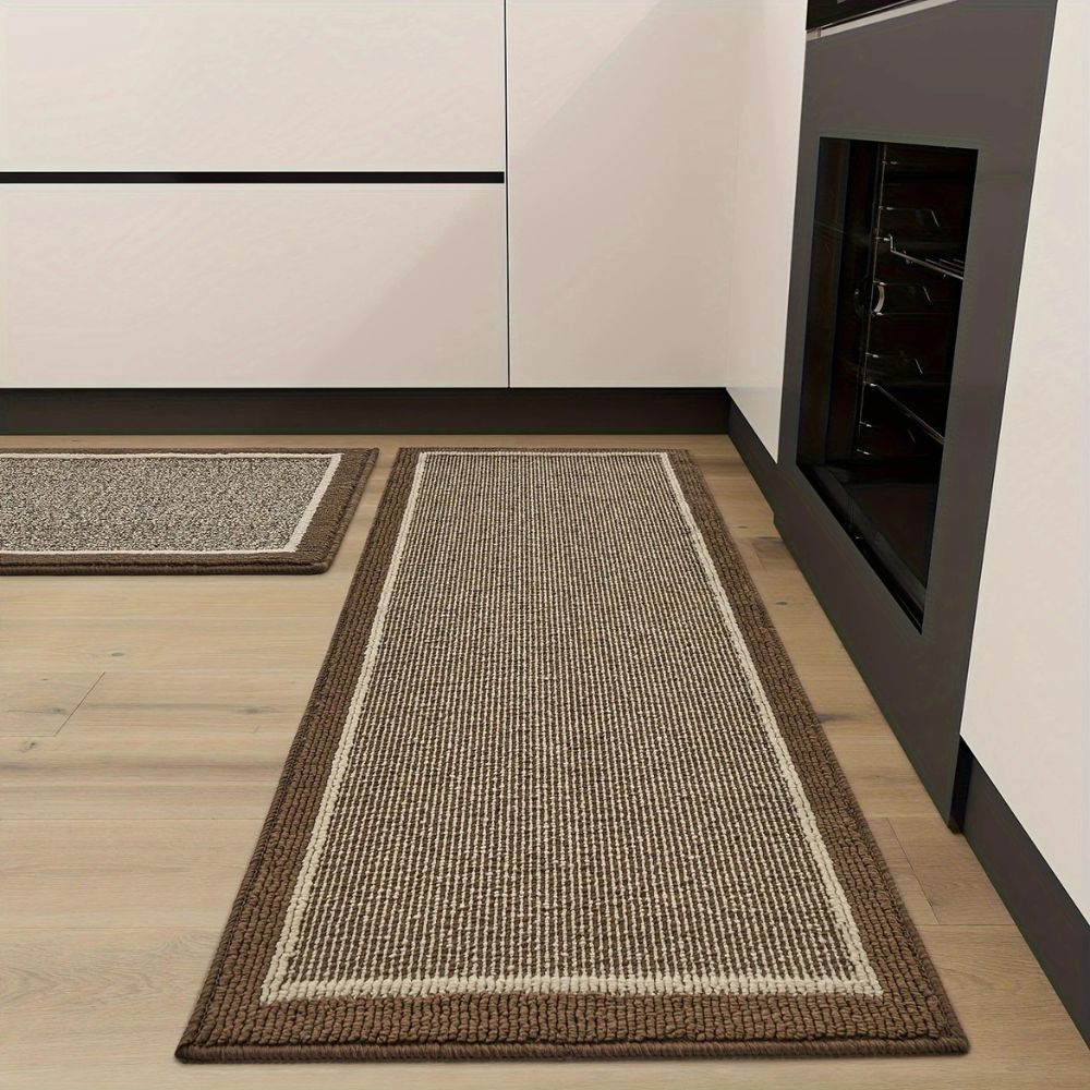 Keukenmat Elegante Structuur Antislip Comfort Textiel Polypropyleen Beige Bruin Grijs Toepassingen Keuken Gang Wasruimte | Sansoti