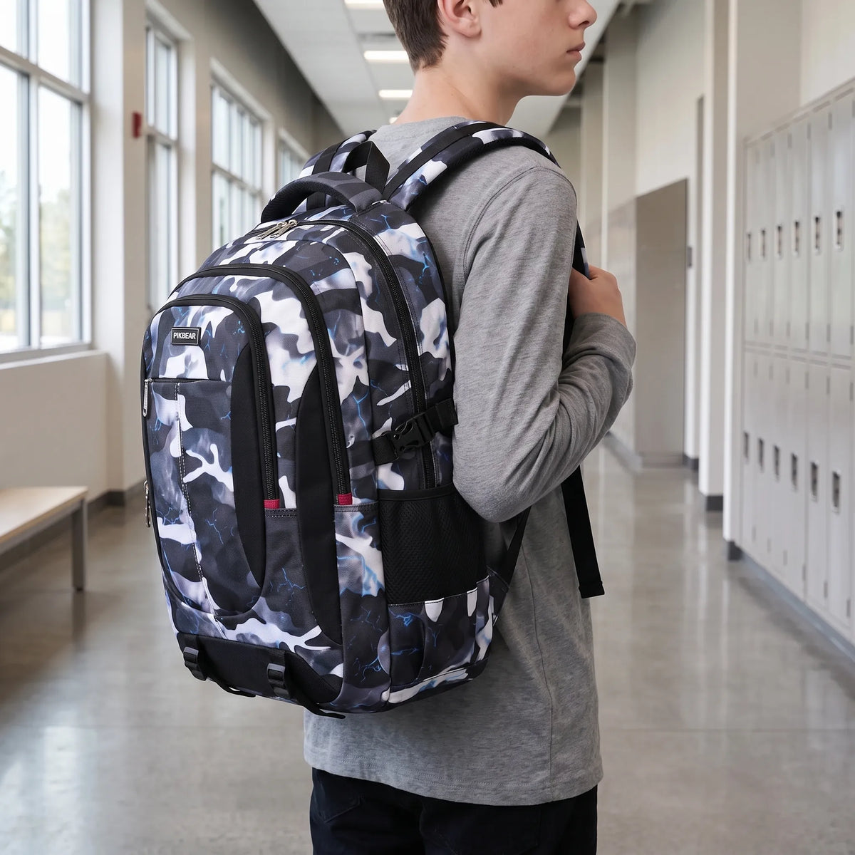 School Backpack with Multiple Compartments and Laptop Compartment up to 16 Inches for Everyday Use School Work Travel | Sansoti