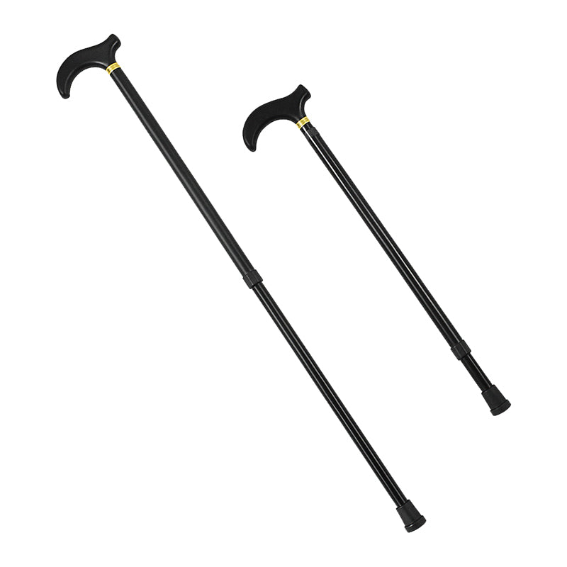 Adjustable Aluminum Walking Cane Foldable Height 53-90cm Ergonomic Grip Non-Slip Mobility Support | Sansoti