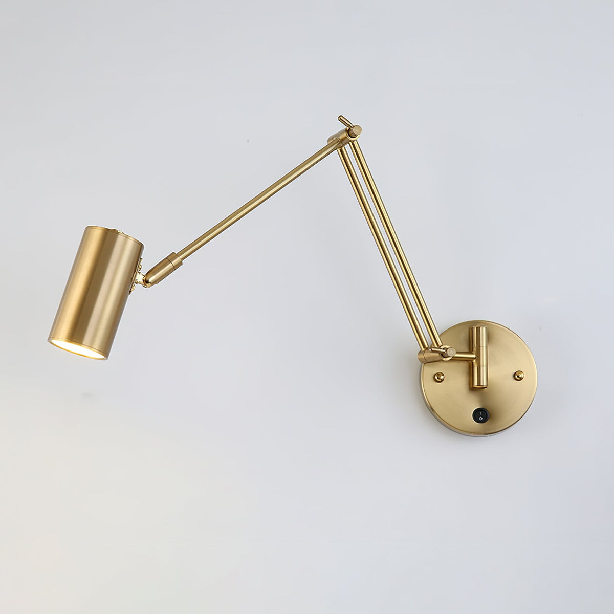 Adjustable Wall Lamp Swivel Arm Industrial Iron Modern Design E26/E27 Socket Wall Control Reading Lamp Bedroom | Sansoti