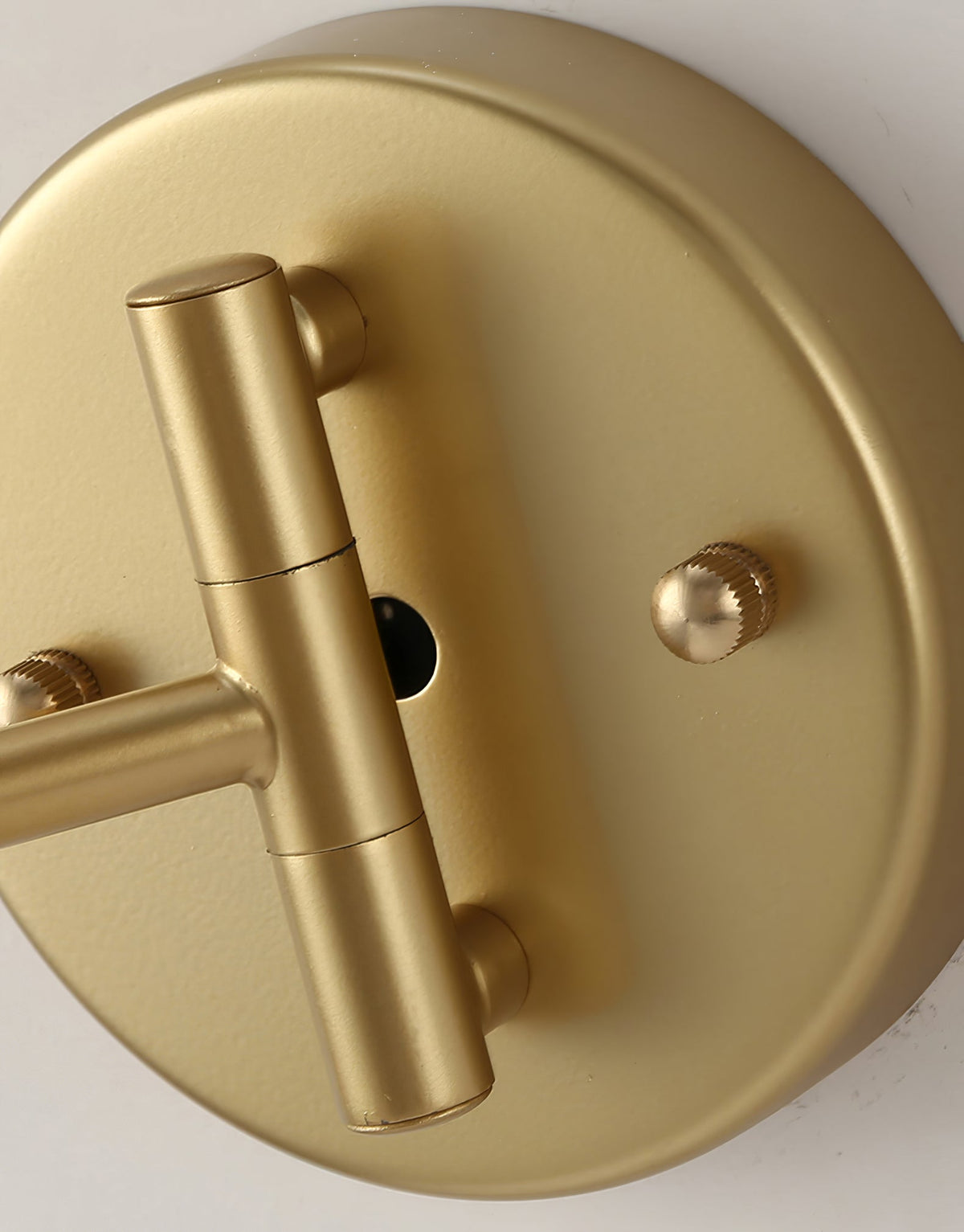 Adjustable LED Wall Lamp in Brass or Black Metal with Rotatable Arm and Cylindrical Spot for Bedroom and Bathroom | Sansoti