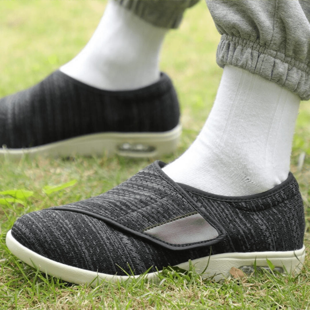 Adjustable Extra-Wide Shoes for Sensitive Feet with Removable Insole and Velcro Fastening Size 36-46 | Sansoti