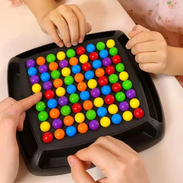 Strategiespiel Kunststoff 19,5x19,5cm Kinder Erwachsene Konzentration Logisches Denken Murmelspiel Brettspiel Familienspiel Geschenk Ab 4 Jahren | Sansoti