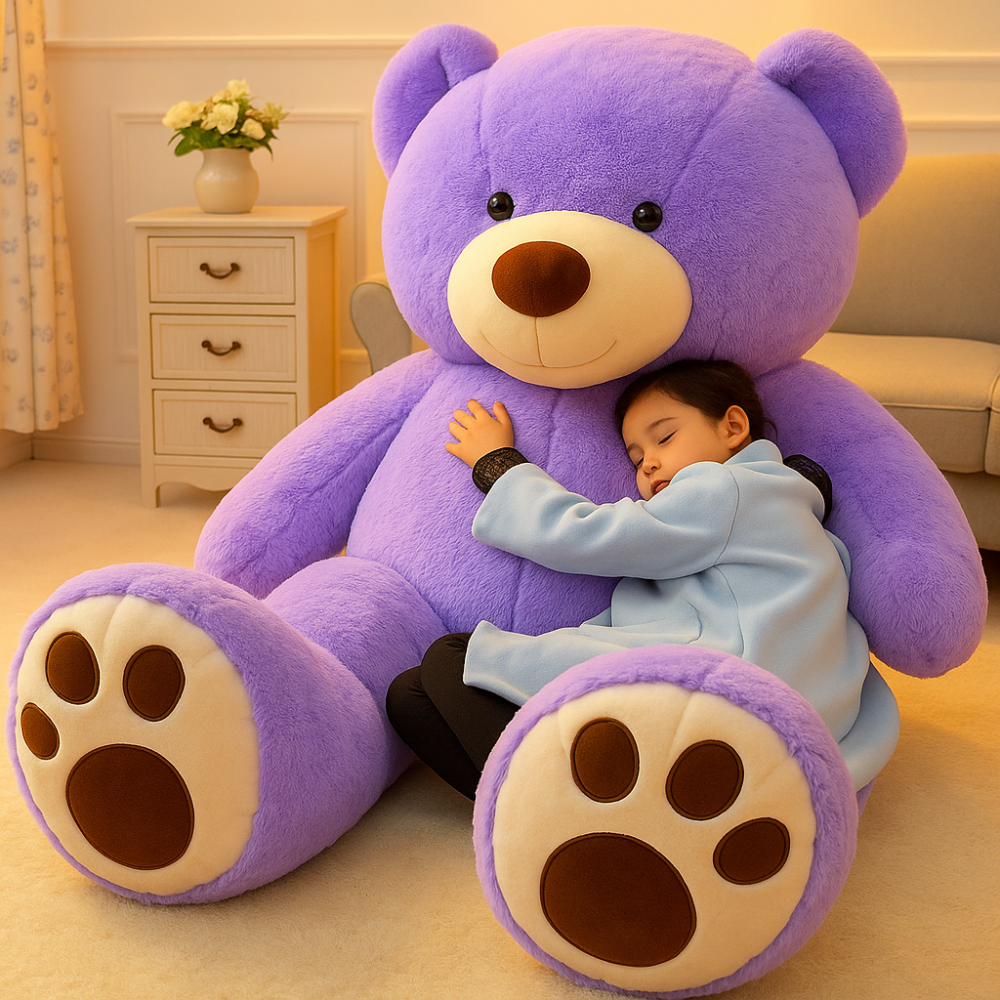 Plush bear XXL stuffed toy for children and adults, adjustable, filled, soft companion teddy bear gift | Sansoti