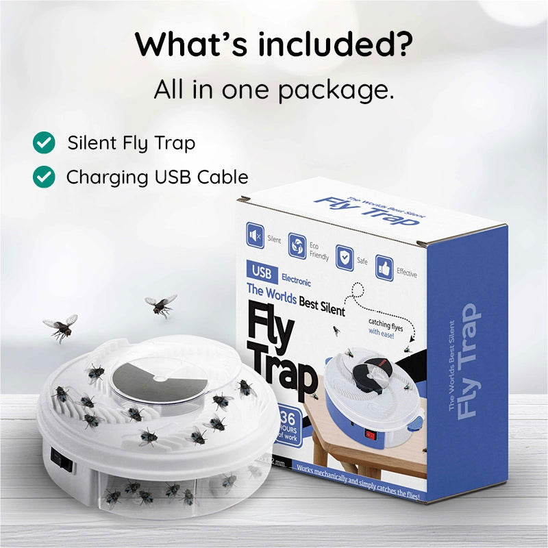 USB Insect Trap Silent System for Fly Control, Noiseless, Odor Attractant, Compact, Effective for Household Use | Sansoti