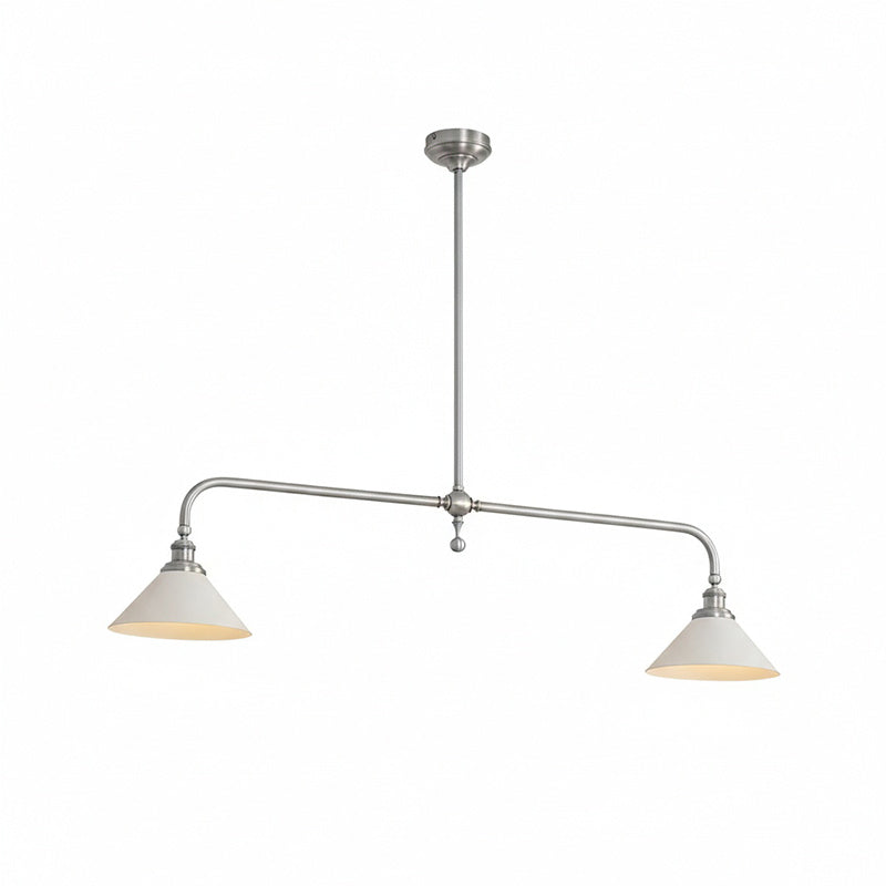 Lámpara colgante de diseño de lujo con pantallas de vidrio blanco para mesa de comedor e isla de cocina, acabado de latón | Sansoti