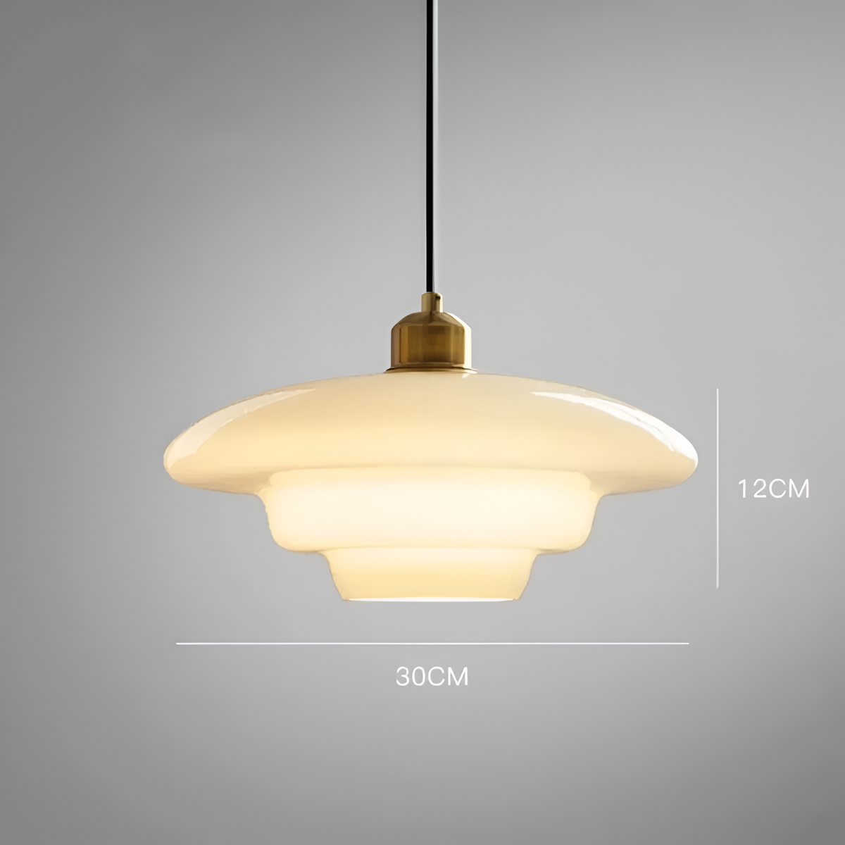 Deckenlampe Art Deco Messing Glas D30 D28 D32 Gold Vintage Design | Sansoti