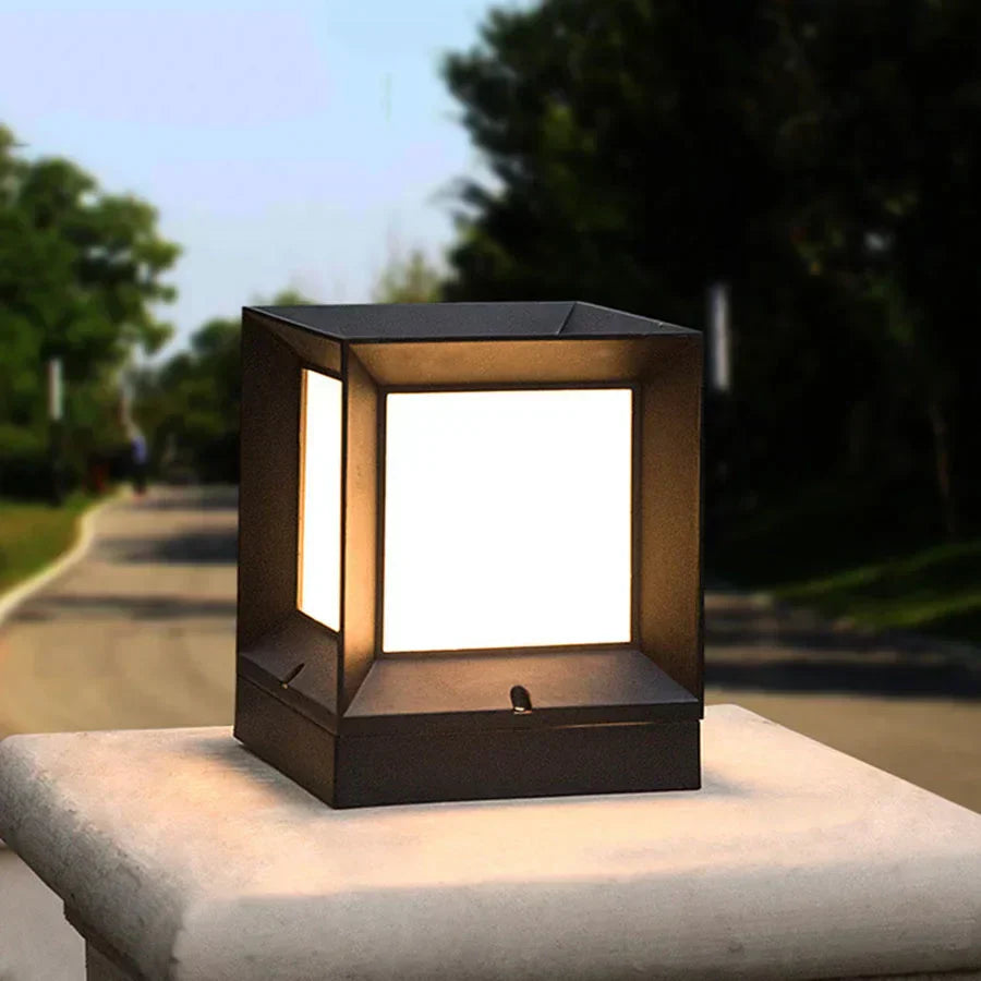Outdoor Standing Lamp For Driveway And Gate 12W LED Modern Black | Sansoti