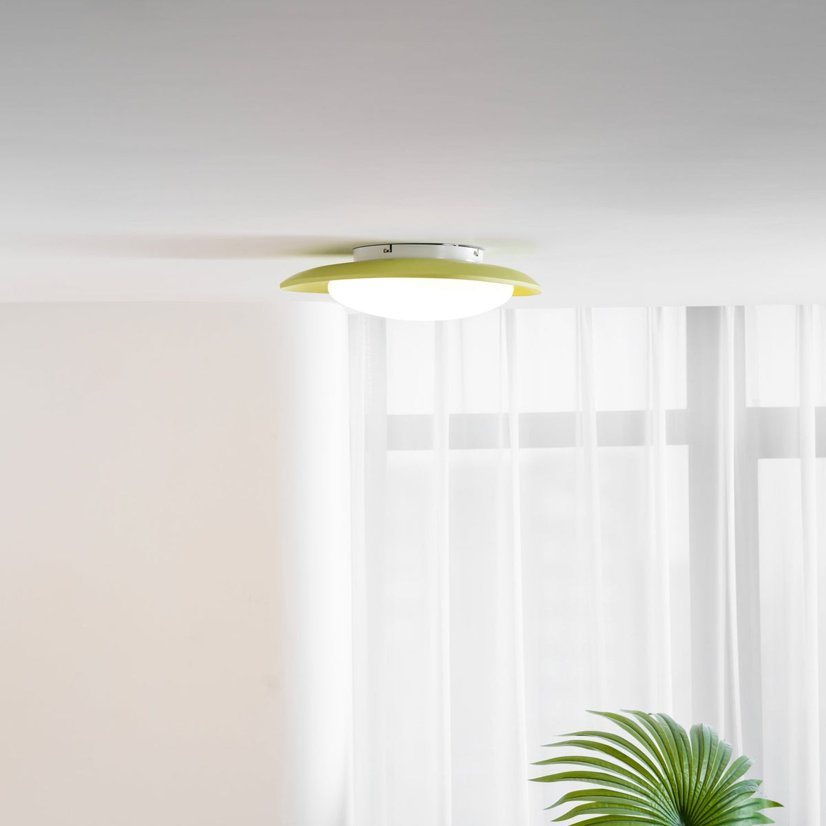 Deckenlampe Resin Oval Grün Beige Wohnzimmer Schlafzimmer LED 3000K 4000K 6000K Ø36 Ø46cm Organisch Deckenleuchte Dimmbar | Sansoti