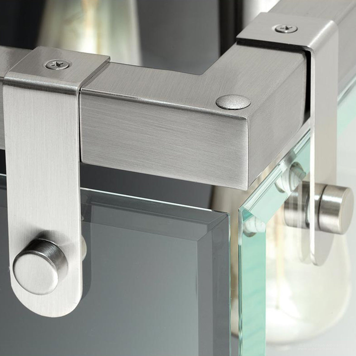 Hängeleuchte Würfel Glas Nickel 30cm Modern Industriell E26 | Sansoti