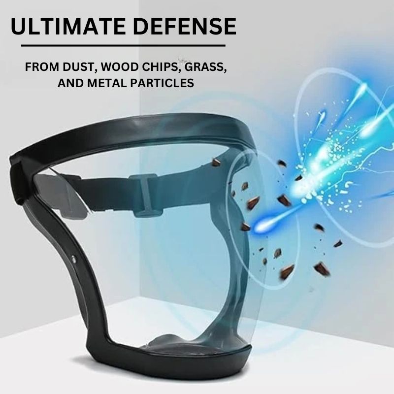 Dustproof Face Shield for Work Protection — Comfortable, Lightweight, and Anti-Fog | Sansoti