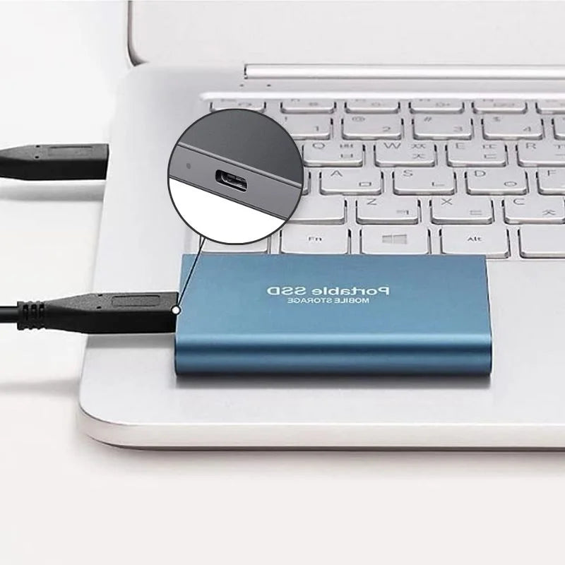 Zewnętrzny dysk SSD 128 GB – superszybki przenośny dysk USB 3.1 do tworzenia kopii zapasowych i przechowywania danych | Sansoti