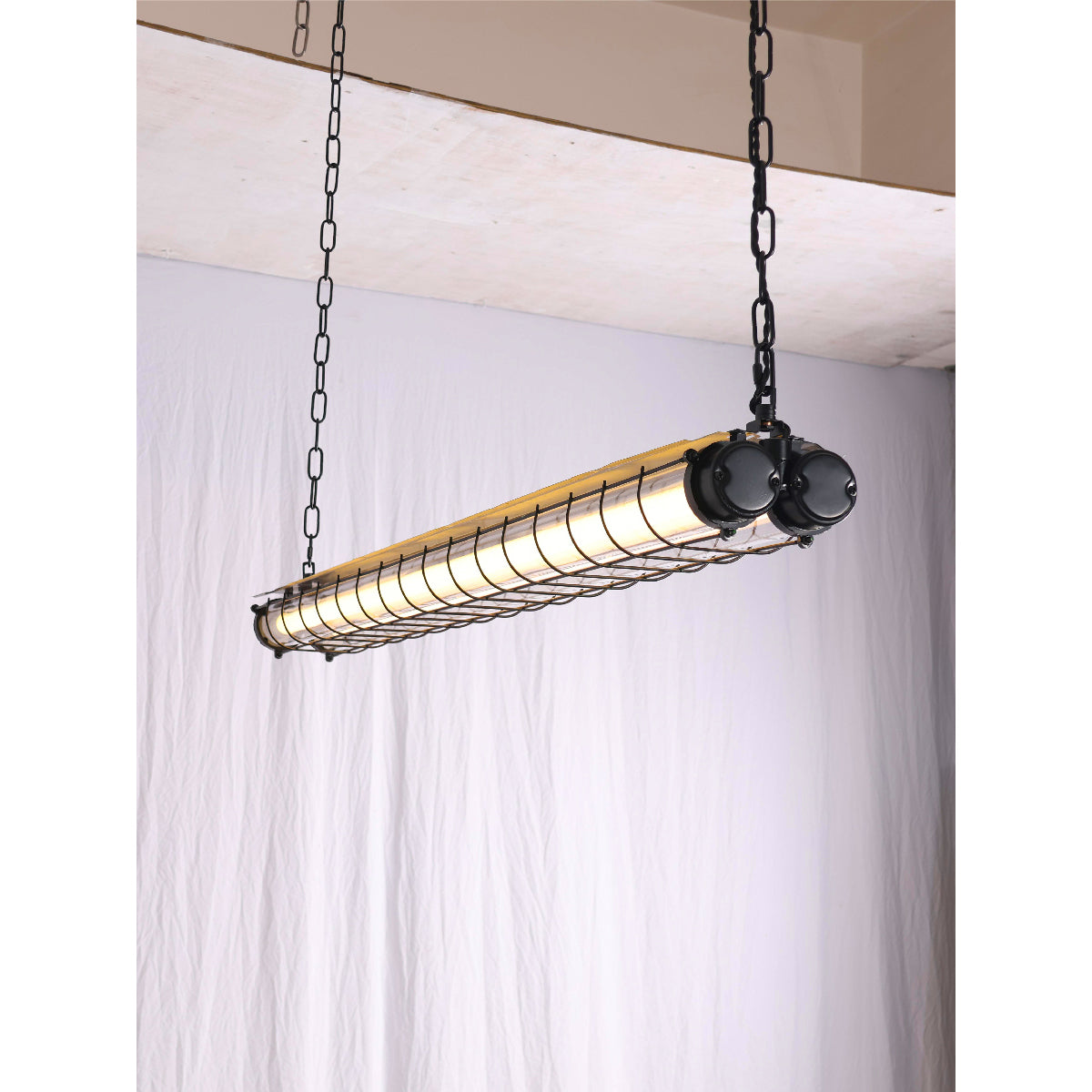 Lineare Hängeleuchte aus Glas, modern, 123 cm, Schwarz, Grün, Silber, Nordic Design, Esszimmer, Küche, Esstisch, Kücheninsel | Sansoti