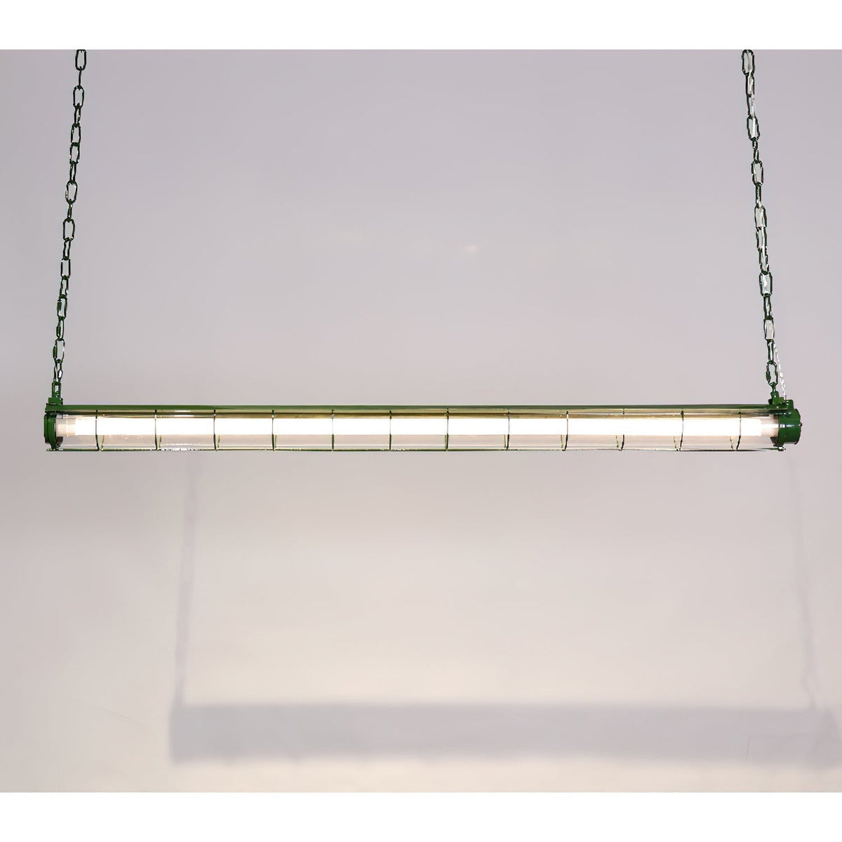 Lineare Hängeleuchte aus Glas, modern, 123 cm, Schwarz, Grün, Silber, Nordic Design, Esszimmer, Küche, Esstisch, Kücheninsel | Sansoti