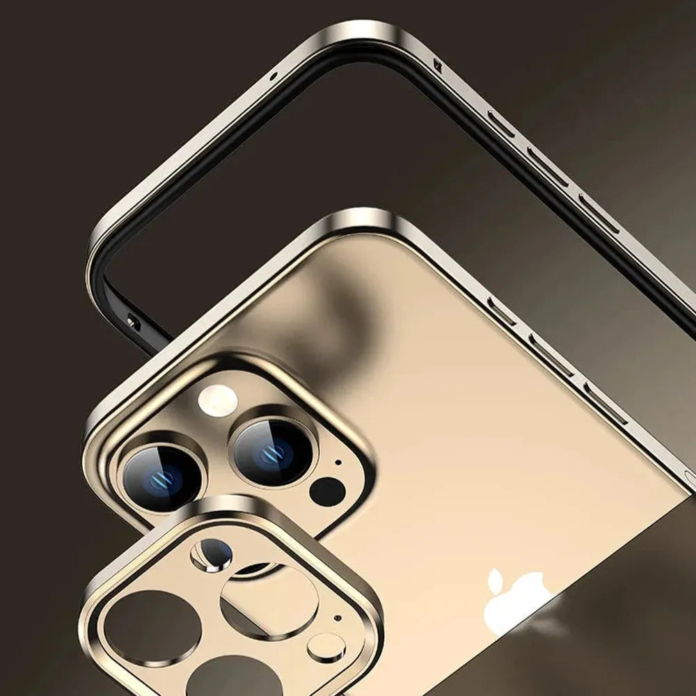 Ultraleichter Aluminium-Bumperrahmen für das iPhone – flaches, randloses Design mit Kameraschutz und zuverlässigem Schutz | Sansoti