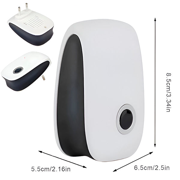 Ultrasonic pest repeller for home and office with plug and large range up to 100 m² | Sansoti
