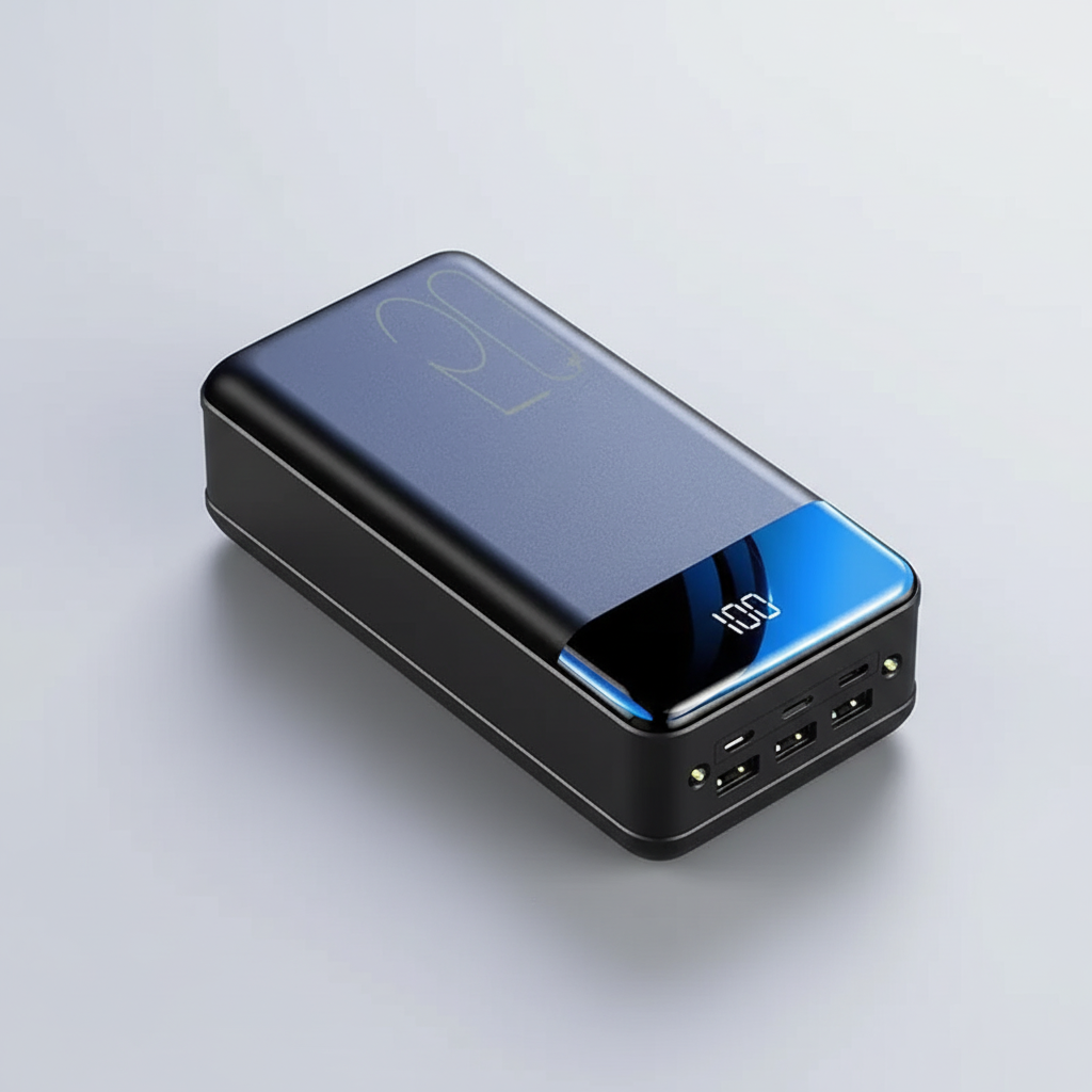 Draagbare Oplader 50000mAh Multi-Apparaat USB-C Snelladen Laptop Smartphone Tablet Powerbank Zwart Wit | Sansoti