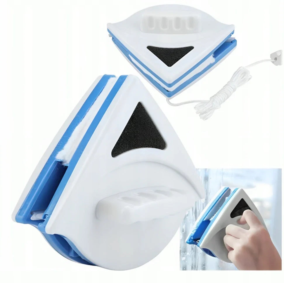 Magnetic Double-Sided Window Cleaner for High Windows & Hard-to-Reach Places | Safe & Efficient | Sansoti