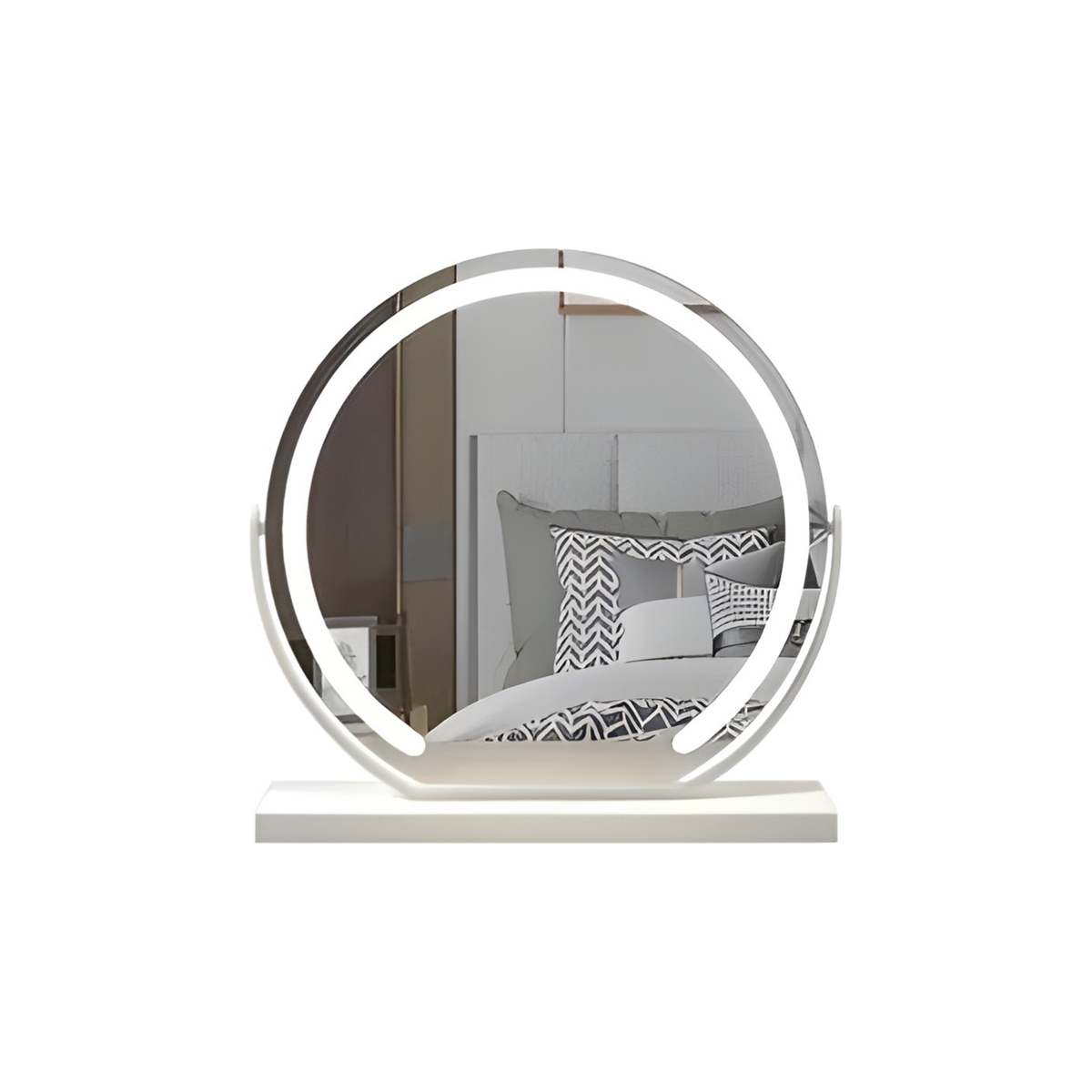 LED Makeup Mirror Round with Lighting Dimmable 40-50-60cm | Sansoti
