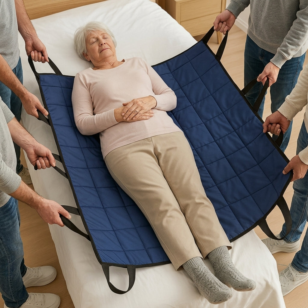 Padded Transfer Mat for Seniors – Comfortable Transfer Aid for Bed & Lying Support | Sansoti