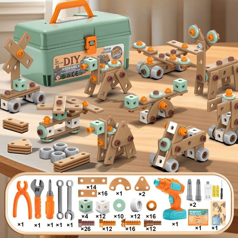 Toy Tool Set Children ABS Plastic Construction Set Creative Motor Skills Role Play | Sansoti