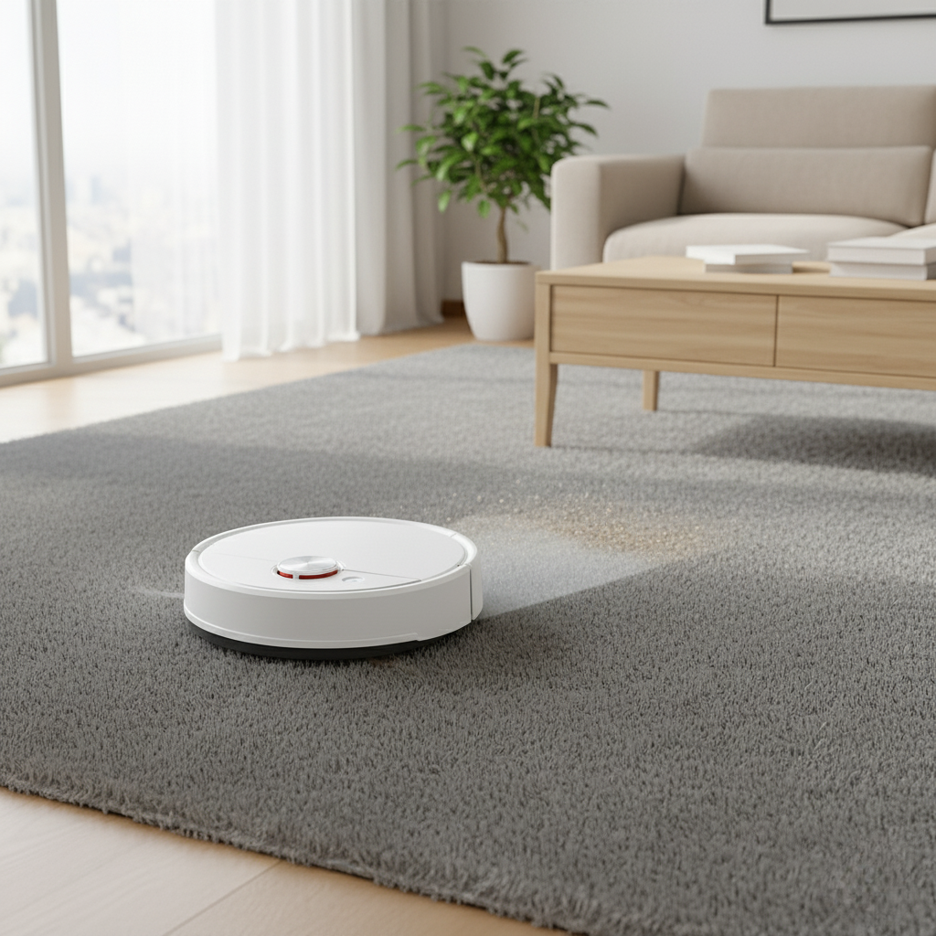 Smart Robot Vacuum Cleaner with Mopping Function 2-in-1 Intelligent Floor Cleaning Automatic Vacuuming and Mopping for Hard Floors | Sansoti
