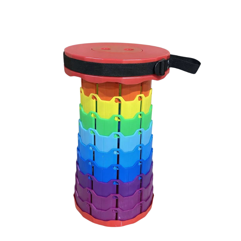 Foldable PP Stool with Carrying Strap Outdoor Camping Stool 11 Colors Foldable Camping Seating Solution Lightweight | Sansoti