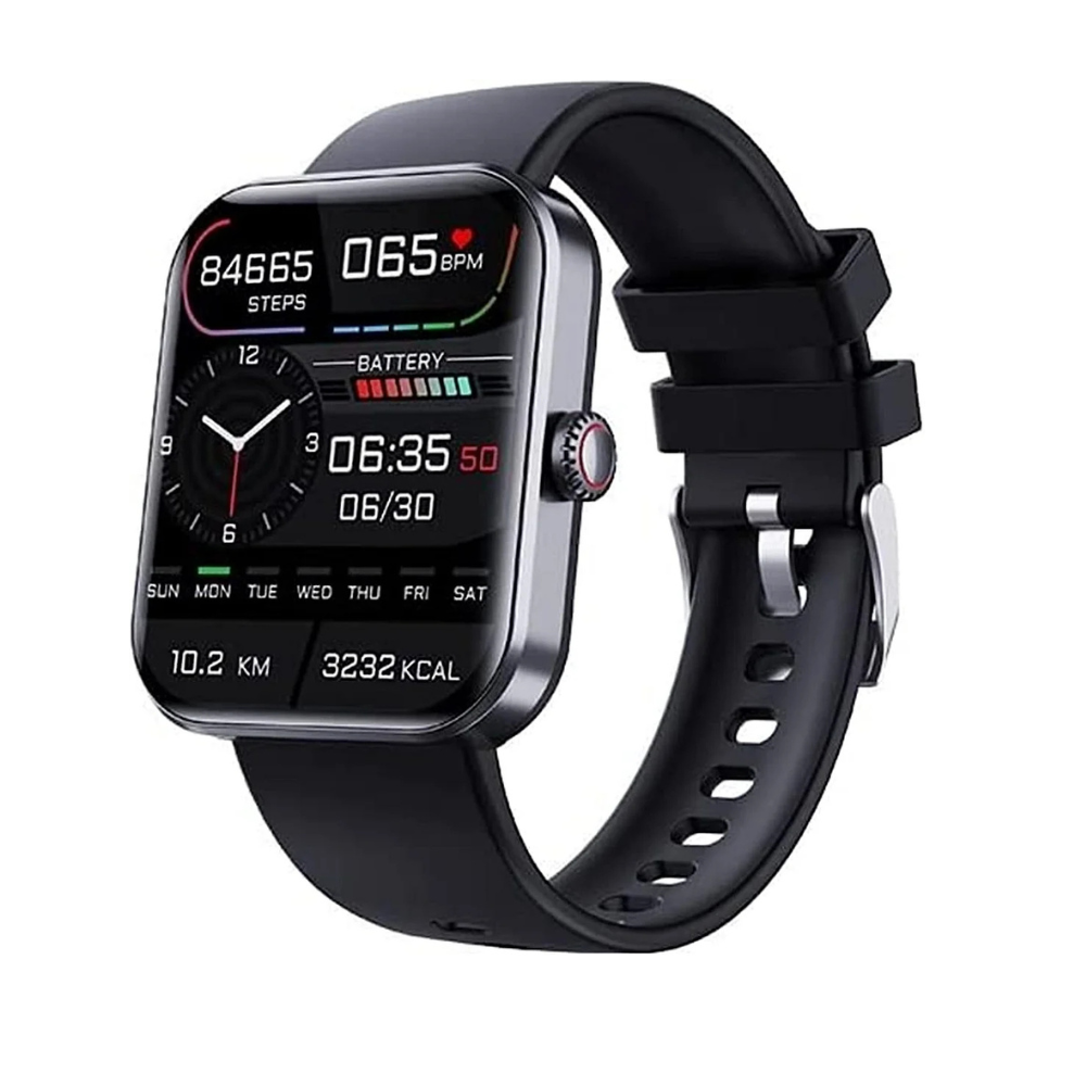 Smartwatch with Glucose Measurement 1.91 Inch Touchscreen Black Pink | Health Watch with Heart Rate Monitor GPS Sleep Analysis Waterproof IP67 Sports Modes Notifications 7 Days Battery Life | Sansoti