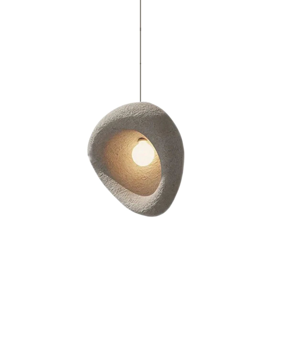 Organic Stone Pendant Lamp – Sculptural Elegance for Modern Interior | Sansoti