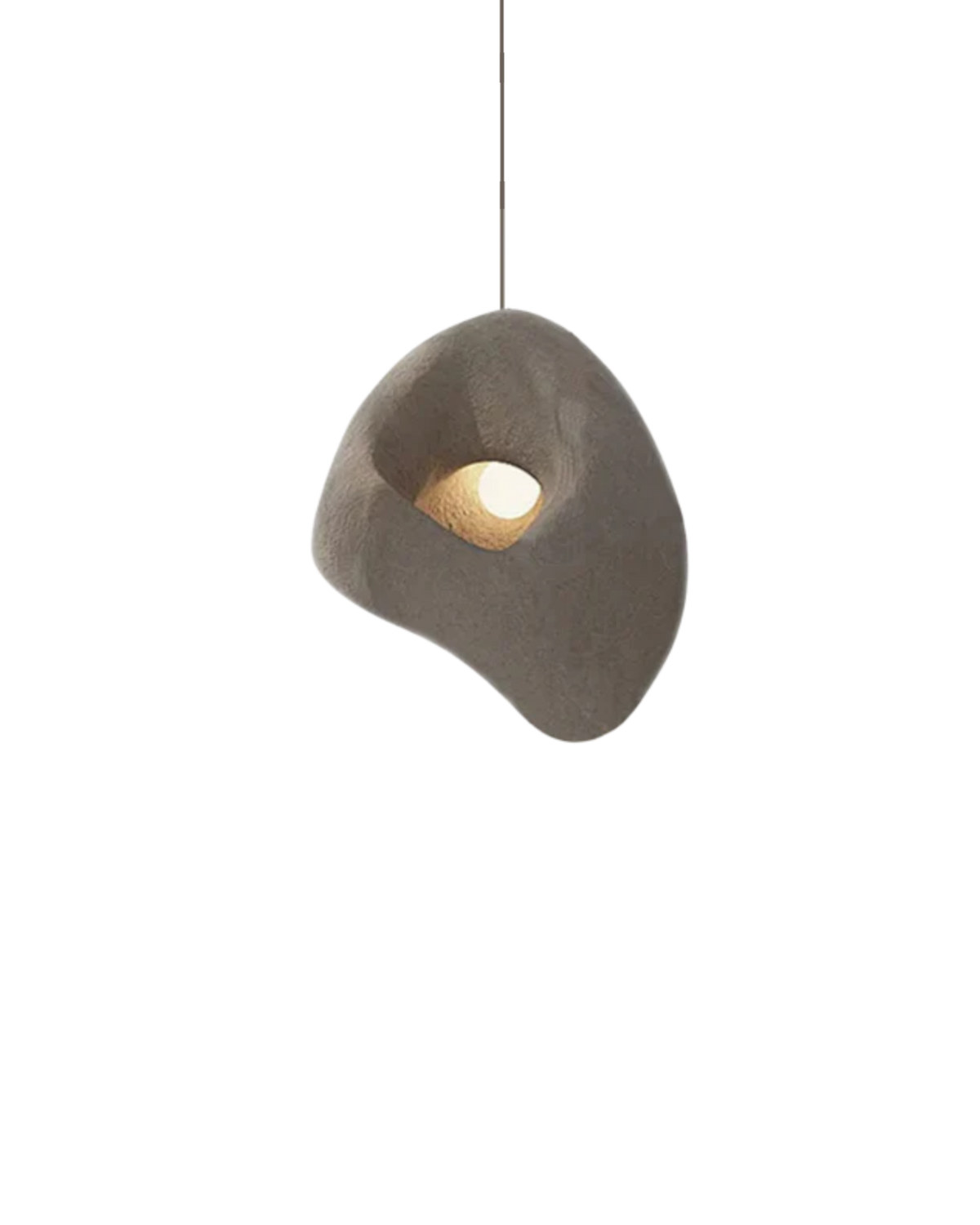 Organic Stone Pendant Lamp – Sculptural Elegance for Modern Interior | Sansoti