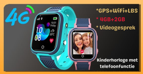 Smartwatch dla dzieci z lokalizatorem GPS i przyciskiem SOS - wideorozmowy 4G, lokalizacja, wodoodporny zegarek | Sansoti