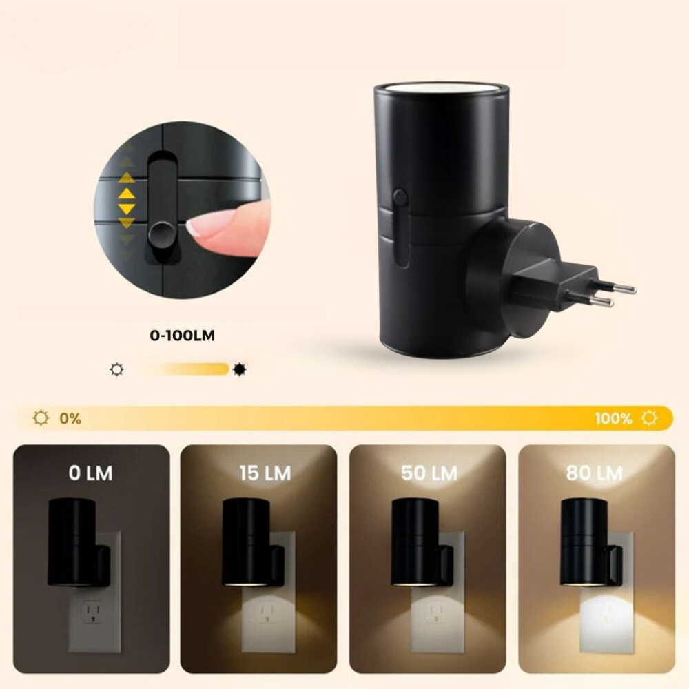 Bauhaus Dimmable Bedside Lamp with Day-Night Sensor Wall Light Warm LED Light Bedroom Hallway Bathroom Energy-Efficient | Sansoti