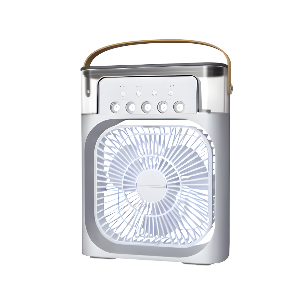 Tragbarer Luftkühler mit Luftbefeuchter USB Tischventilator 21,5 cm für Zuhause Büro Kühlung Sommer | Sansoti