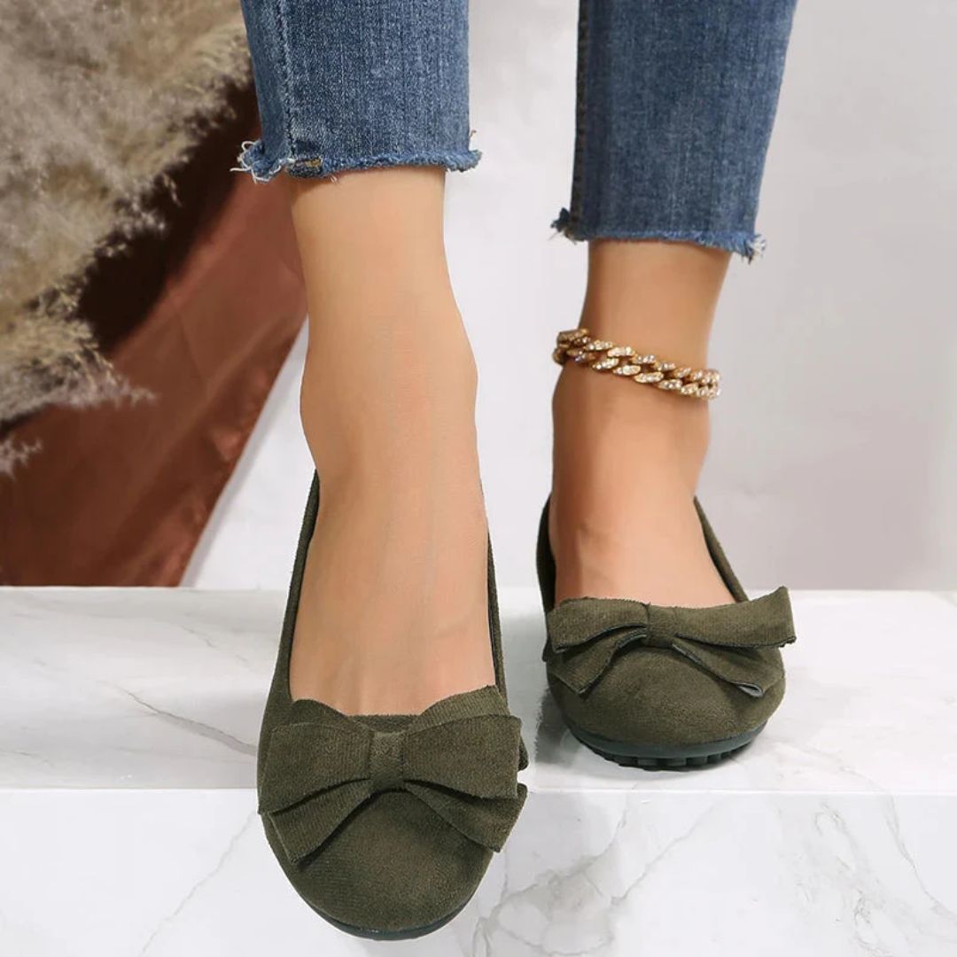 Damesballerina's met Voetboogondersteuning Bordeaux Zwart Groen Lichtgewicht Comfortabel Casual Maat 35-42 | Sansoti