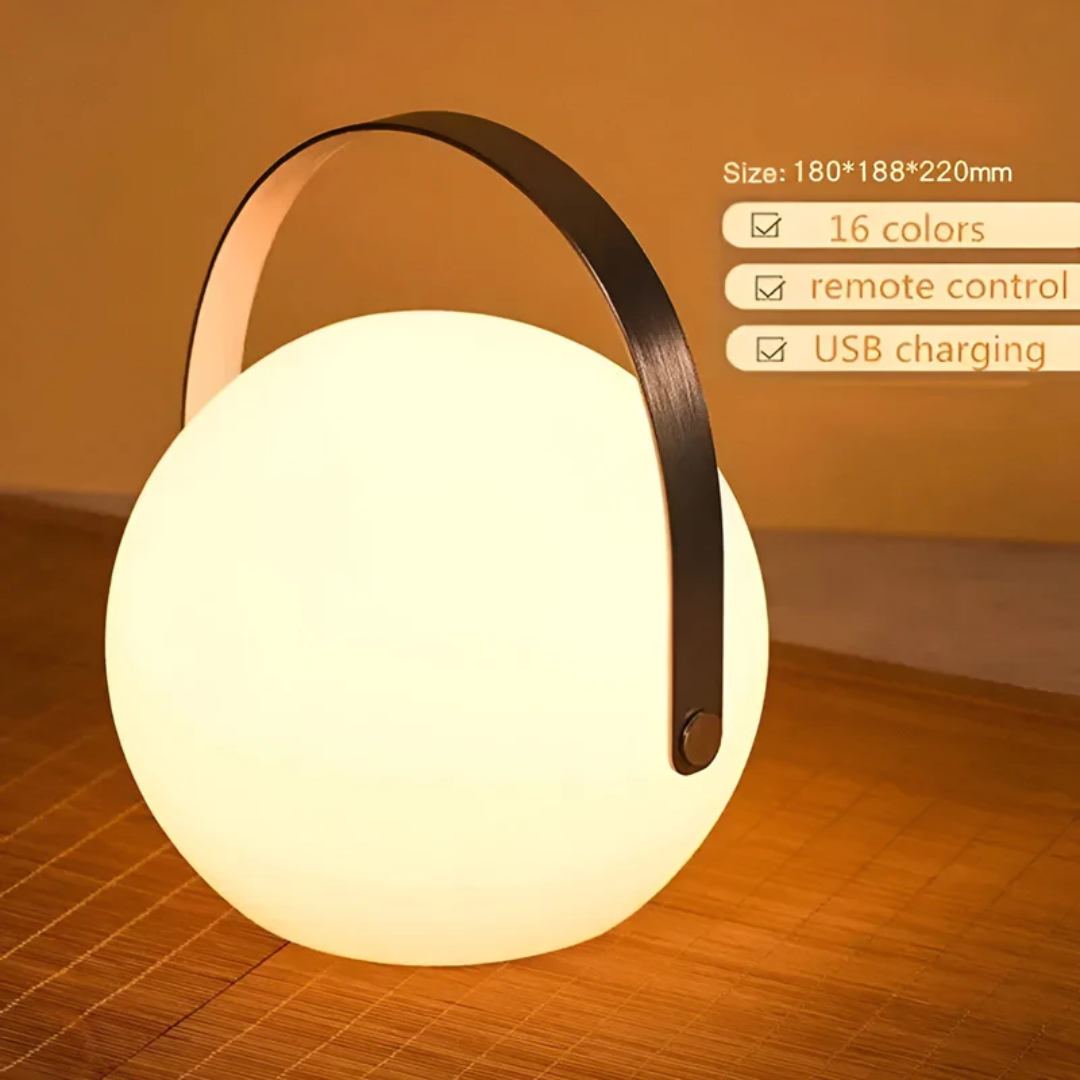 Wireless Rechargeable Table Lamp Waterproof LED 16 Colors with Remote Control for Indoor and Outdoor Use | Sansoti