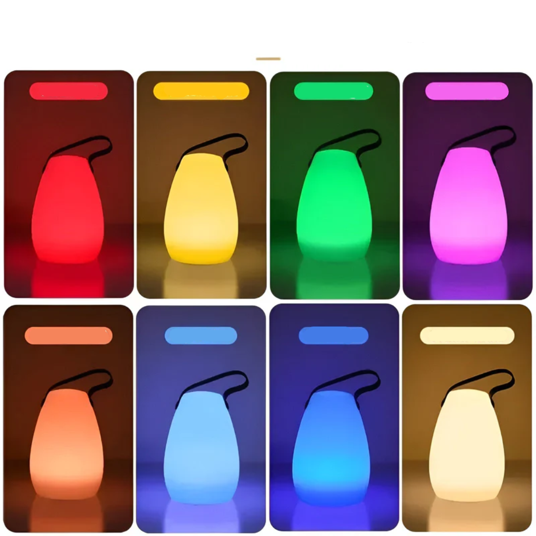Wireless Rechargeable Table Lamp Waterproof LED 16 Colors with Remote Control for Indoor and Outdoor Use | Sansoti