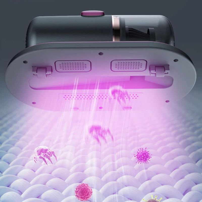 Mattress vacuum cleaner against dust mites – cordless bed vacuum for deep cleaning