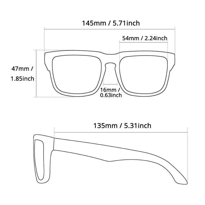 Sportbril UV-Bescherming Gepolariseerd Antireflex Lichtgewicht Frame Comfortabel Outdoor Eyewear Fietsen | Sansoti
