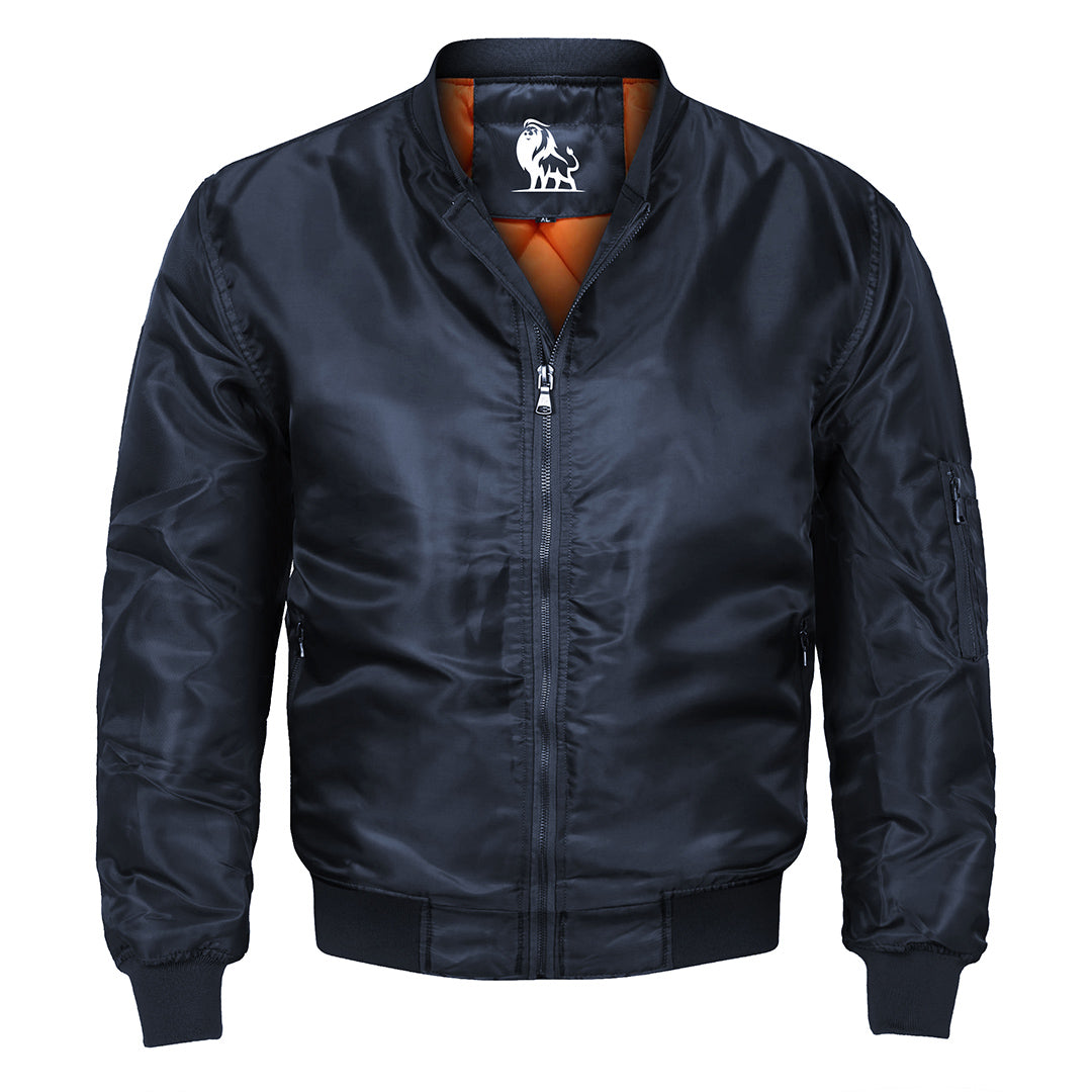 Bomberjack Heren met Waterafstotende Coating Gevoerd Blauw Outdoor Tussenjas Vrijetijd Mode Casual Jas | Sansoti