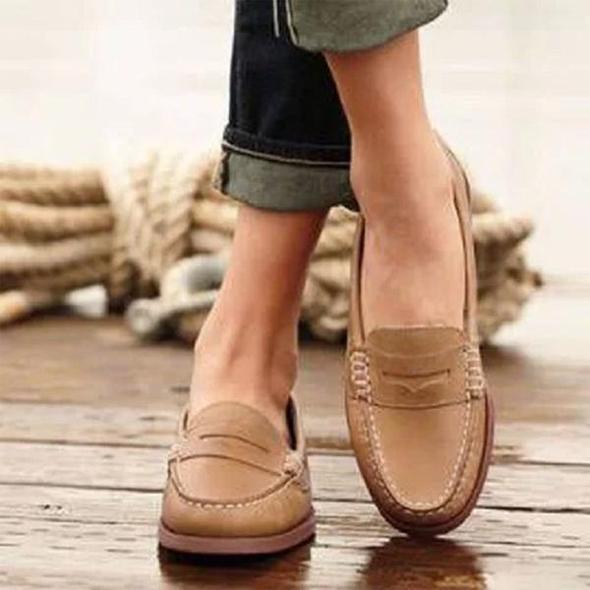 Classic Leather Slip-On Men’s Brown Premium Loafers Comfortable Leather Men’s Shoes Casual Formal Moccasins | Sansoti