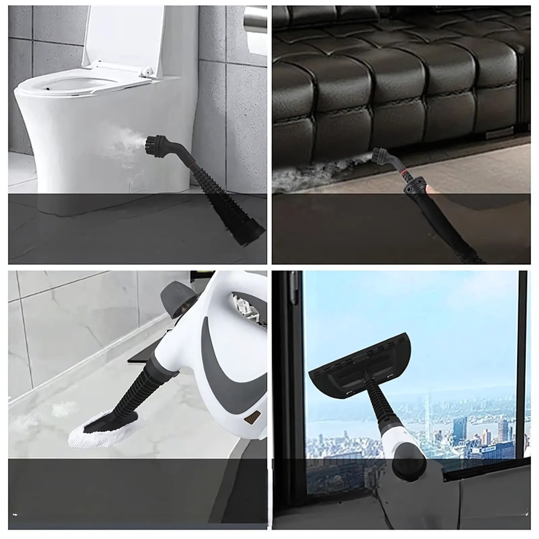 Stoomreiniger Compleet 900-1050W Multifunctioneel Hygiënisch Dieptereiniging Alle Oppervlakken Thuis | Sansoti