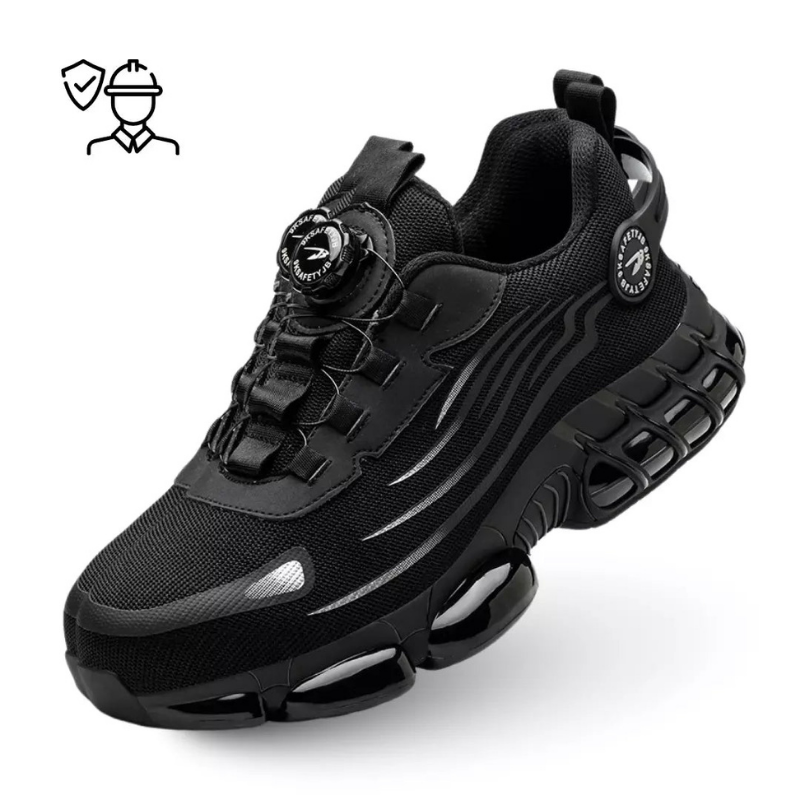 Work Shoes with Steel Toe and Non-Slip Rubber Sole for Maximum Safety | Sansoti