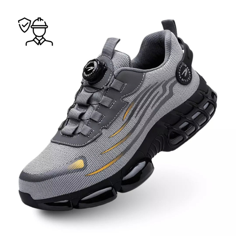 Work Shoes with Steel Toe and Non-Slip Rubber Sole for Maximum Safety | Sansoti