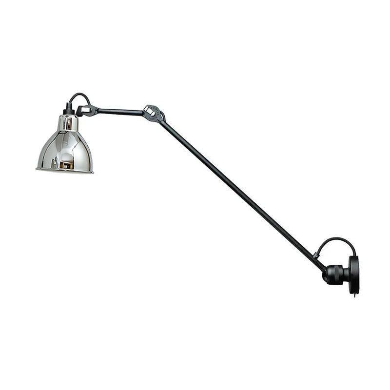 Adjustable Wall Lamp Matte Black 15cm Width with Hinged Arm for Reading Corner Office Work Lamp Modern Design | Sansoti